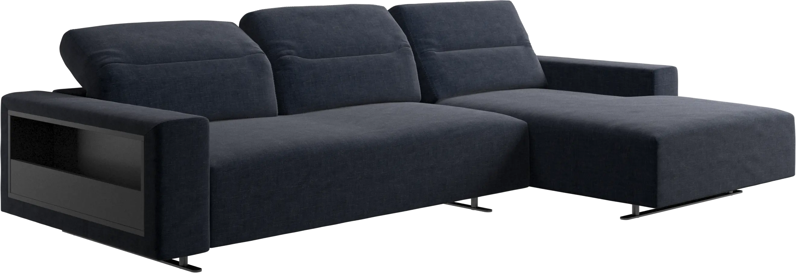 Hampton コーナーソファ （リクライニング機能＆左収納付き